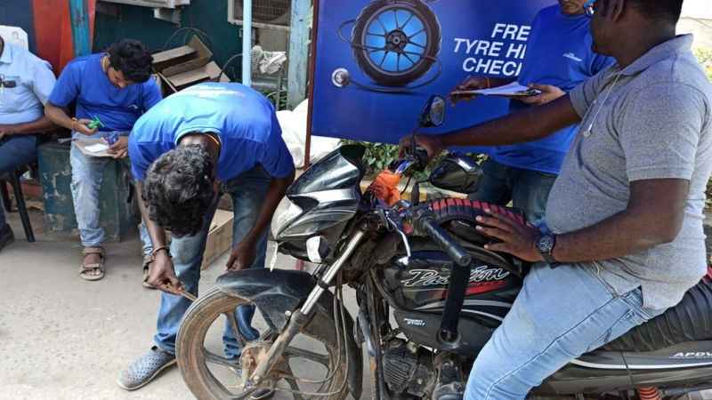 TVS free tyre checkup