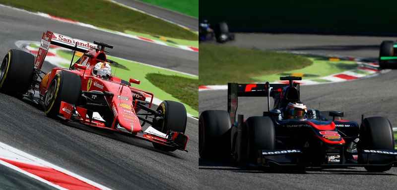 F1 vs F2 car