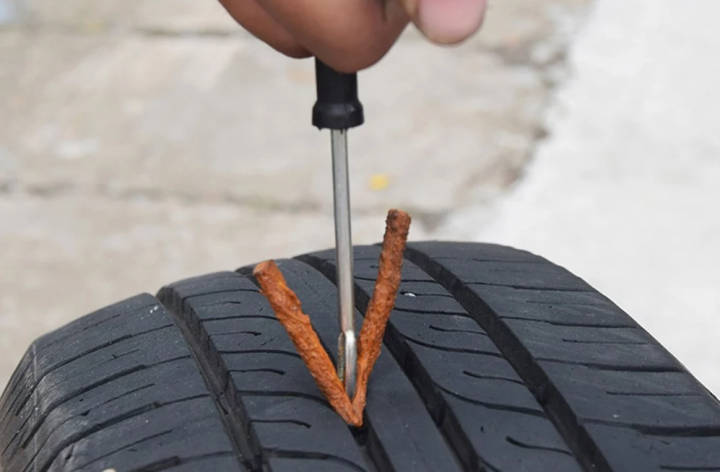repair hole in tubeless tire