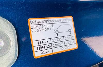 Tyre Pressure for Hyundai Creta (33-35psi), Tyre Air Pressure
