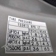 Tyre Pressure for Maruti Eeco 26 65psi Tyre Air Pressure